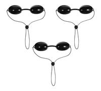 FNANJWQ 3 Pcs Red Light Therapy Protective Goggles, Safety Glasses for Tanning Use Light Therapy Eye Protector Laser Protection Safety Goggles for Beauty Clinic Patient