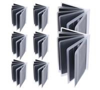 FNANJWQ 8 Pcs Plastic Credit Wallet Insert Card Holder, Clear Wallet Credit Card Sleeves for Picture Photo Receipt Insert for Bifold or Trifold (6 Pages)