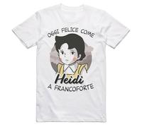 FNASVBOUO T Shirt Man Heidi Cartoon Manga Cartoon Series Years 80 Vintage White