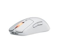 Fnatic BOLT White Wireless Gaming Mouse - Pixart 3370 Sensor, 69g, WiFi & Bluetooth Battery Life 110-210h, USB-C Charging, Kailh GM 8.0 Switches, 4 Profiles, 4 DPI Stages, Virgin PTFE Skates (Windows)