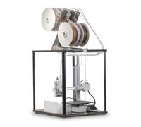 FNATR 3D Printer Case Compatible with Bambu Lab A1 Mini, Smoke and Odour Control, Ventilation Cut-Out for Air Purification, Overheating Protection, LED, Versatile AMS Lite Placement, Black