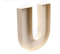 FNB DIY Decorative Wooden fillable Letter U, Fillable Letters & Numbers Shapes