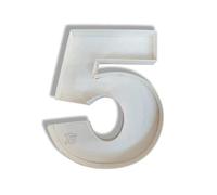 FNB HANDMADE wooden fillable number 5, Hollow Fillable Numbers Shape 0-9