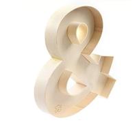 FNB Unfinished Wooden fillable Letter Box &, Fillable Letters & Numbers Shapes