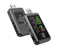 FNB48P USB Tester With USB 2.0 Interface And Physical PD Chip For Fast Charge Protocol Analysis And Precise Power Level Monitoring(SILVER)