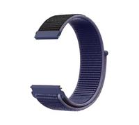 FNBDDX 16mm 18mm 20mm 22mm Nylon Strap Fit For Garmin For Forerunner 255S Band For For Venu 2 Wristband Accessories For 255 Bracelet(Darkblue Black,22mm)
