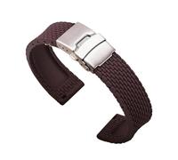 FNBDDX 18/20/22/24mm Silicone Strap Fit For Huawei Watch For GT 2/3 For Samsung For Galaxy For Active 2 Quick Release Wrist Band Bracelet For Amazfit(Brown,24mm)