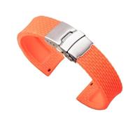 FNBDDX 18/20/22/24mm Silicone Strap Fit For Huawei Watch For GT 2/3 For Samsung For Galaxy For Active 2 Quick Release Wrist Band Bracelet For Amazfit(Orange,24mm)