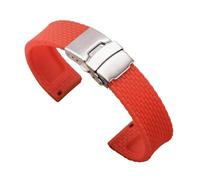 FNBDDX 18/20/22/24mm Silicone Strap Fit For Huawei Watch For GT 2/3 For Samsung For Galaxy For Active 2 Quick Release Wrist Band Bracelet For Amazfit(Red,24mm)
