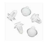 FNBDDX 50PCS Universal Auto Door Panel Clips Fixing Fastener 9mm Hole Car Interior Trim Card Clip Rivet(White 50PCS)