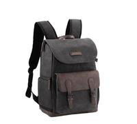 FNBDDX Camera Backpack Waterproof Vintage Bag Multi-Functional Travel Photography Case Fit for Canon for Nikon for Sony SLR/DSLR(S Black 1.0)