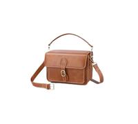 FNBDDX Camera Shoulder Bag Compact Waterproof Retro Compatible Fit for Canon for Nikon for Sony SLR DSLR Mirrorless Lens Brown(M Brown 2.0 Leather)