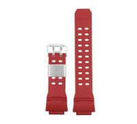 FNBDDX Fit For Casio For G-SHOCK GW-9400 GW-9300 GW-9200 Men's Silicone Resin Watch Band Ruber Mud Man Watchband Waterproof Black Replace Strap(Red steel)