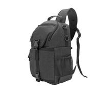 FNBDDX Multi-Functional Camera Bag Backpack Storage Crossbody Carrying Case Waterproof Nylon Fit for DSLR(Black)