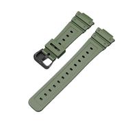 FNBDDX Resin Solid Stainless Steel Buckle Watch Strap Fit For Casio For GSHock Dw5600 Gw5000 Gw5035 DW-6900 Series Watchband(Green-Black-K5)