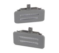 FNCVTM Ceiling Light 2Pcs LED Interior Sun Visor Vanity Mirror Lamps Reading Lights For BMW X5 E70 X3 E90 E91 E92 E60 E61 F25 X6 E71 E72(Grey)