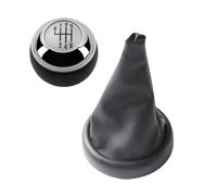 FNCVTM Gear Shifter Knobs 5/6 Speed Gear Shift Knob Lever Shifter Pen Gearbox Gaiter Boot Collar Case for BMW for Mini for Cooper R50 R52 R53 2001-2008(B0562-K0311)