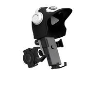 FNCVTM Motorcycle Phone Clip Motorcycle Mobile Phone Holder Small Helmet Stand Handle Gravity Mount(Handle black)