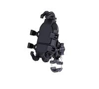 FNCVTM Motorcycle Phone Mount Motorcycle Stable Anti-shake 360° Rotation Adjustment Handlebar GPS Navigation Brack Shock Absorption Phone Holder(Handle Bar Mounting black)
