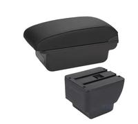 FNCVTM vehicle console storage For MAZDA 2 Armres Car Armrest Box Retrofit Parts Storage Accessories Interior Details(C2 Black line NO USB)