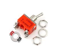 FNDWJ 1PCS E-TEN1221 15A 250VAC 4PIN ON-OFF Toggle switch Rocker switch The power switch micro switch orange(E-TEN1221)