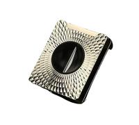 FNDWJ Cigar Cutter V Shaped Metal Scissors - Portable One Click Press Trimmer, Gold Silver Toned Three Dimensional Carving Tool(Gold)