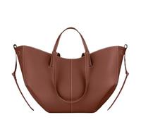 FNDWJ Elegant Classic Style Large Capacity Wing Bag Crossbody Handbag Retro European American Niche Bucket Armpit Tote Bag Fashion(Cognac,42-8.5-25cm)