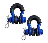 FNERRMEVC Towing Eye Cover 28660lbs Break Strength D-Ring Anchor Shackle For Jeep Off-Road Vehicle Recovery 5/8" 18mm Pin Towing Gear(Bl+ue)