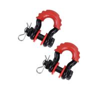 FNERRMEVC Towing Eye Cover D-Ring Anchor Shackle 5/8" Towing Gear Bow Shackle 28660lbs Break Strength(Black)