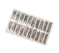 FNFTOEZGY 1 Box Watch Repair Tools Set Kits Watch Strap Screws Assortment Tube Friction Pin Clasps Straps Bracelets Rivet Ends 10Mm-28Mm Repair Tool kit/145
