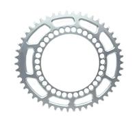 FNFTOEZGY Compatible for Litepro Silver-White 130BCD Oval Chainring 50/54/56T Narrow Wide Hollow Sprocket for Folding Road Mountain Bikes/703(54T)