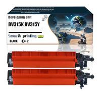 FNFTOEZGY DV315K DV315Y DV315M DV315C DV315 DV315 Developing Unit Compatible with Konica Minolta bizhub C250i C251i C300i C301i C360i Printers/200(2 Pack Black)