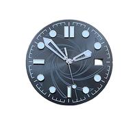 FNFTOEZGY Modified SKX007 Watch Pointer Japan NH35/NH36 with Black Dial Luminous C3 Accessories Suitable for Automatic Movement A7 Watch dial/282(2)