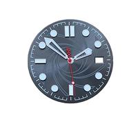 FNFTOEZGY Modified SKX007 Watch Pointer Japan NH35/NH36 with Black Dial Luminous C3 Accessories Suitable for Automatic Movement A7 Watch dial/282(3)