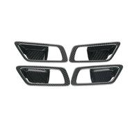 FNGMHF 4Pcs Compatible with Toyota CHR C-HR 2016 2017 2018 2019 2020 2021 ABS Carbon Fiber Inner Door Handle Bowl Cover Trim Car Accessories