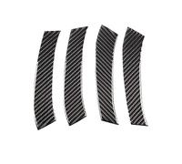 FNGMHF Car Soft Carbon Fiber Inner Door Handrail Cover Trim Compatible with Toyota Old RAV4 2006-2012