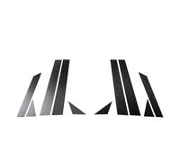 FNGMHF Compatible With A4 B8 B9 A6 C7 Q5 8R A3 8V Carbon Fiber Car Body Center B-Pillars Trim Strips Protector Stickers Decoration Accessories(For A4 2017-2023)