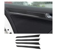 FNGMHF Compatible with Audi A4 B8 A5 2010 2011 2012 2013 2014 2015 2016 Carbon Fiber Window Door Panel Trim Cover(A A4)
