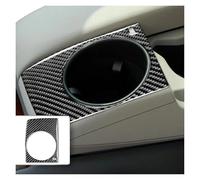FNGMHF Compatible With Audi Q7 4L 2007-15 Carbon Fiber Center Armrest Cup Holder Panel Trim Cover Car Interior Decoration Accessories Sticker(Black RHD)