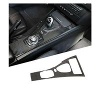 FNGMHF Compatible with BMW M3 E92 E93 2007-2013 Soft Carbon Fiber Car Central Console Gear Shift Panel Cover Car Interior Accessories