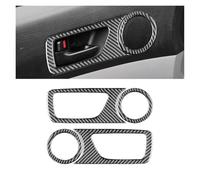 FNGMHF Compatible with Toyota Tacoma 2011-2015 Soft Carbon Fiber Car Front Door Handle Speaker Cover Trim Interior Spare Parts Accessories