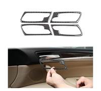 FNGMHF Soft Carbon Fiber Inner Door Handle Frame Cover Trim Compatible with BMW X5 E70 X6 E71 2008-2013