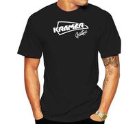 FNHXAKTA Camiseta Kramer Guitars Guitars Electric T-Shirt Men top tees Cotton Tshirt Men Fashion Black XL