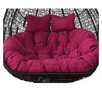 FNHY Durable Egg Chair Cushion Waterproof 2 SEATER Swing Chairs Pads Replacement Hanging Egg Hammock Chair Cushions Suitable For Indoor And Outdoor 23.4.4s (Color : Purple)