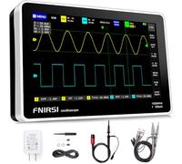 FNIRSI 1013D Plus Oscilloscope - Portable Handheld Tablet Oscilloscope with 100X High Voltage Probe, 2 Channels 100Mhz Bandwidth 1GSa/s Sampling Rate 7" TFT LCD Touch Screen