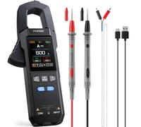 FNIRSI Dmc-100 Digital Ammeter Pliers 10000pcs 600A Voltage Ammeter Tester with Flashlight AC/DC Voltage AC/DC Current Capacitance Resistance Continuity