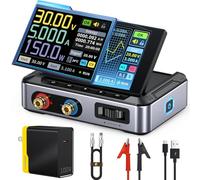 FNIRSI DPS-150 DC Power Supply Variable, 0-30V 0-5A Adjustable DC CNC Power Supply with 4-Digit IPS Display, <20mV Power Ripple, PD/QC/DC Input, PC Programmable Regulated Switching Power Supply