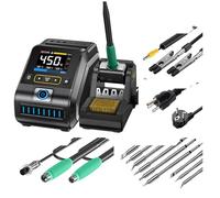 FNIRSI DWS-200 200W Power Repaid Heating Soldering Iron Staion C210 C245 Solder Iron Handle Electronic Welding Rework Station(DWS-200 Full Set)