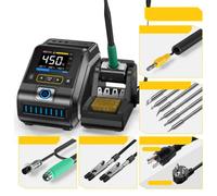 Fnirsi Dws-200 200W Soldering Iron Station F245 6 Tips