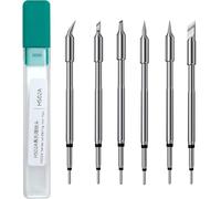 FNIRSI F245 Soldering Iron Tips for HS02A DWS200, F245-K, KU, JS, I, C2, B Replacement Tips, Constant Temperature Solder Iron Head